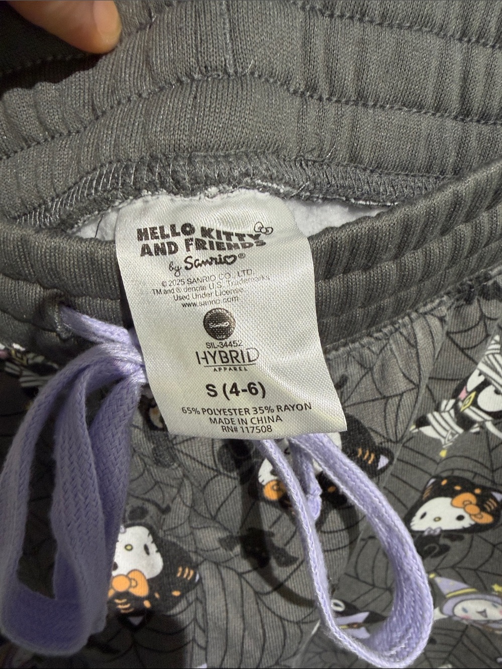 NWOT Hello Kitty and Friends sweatpants with Cute Halloween Character Print - Picture 2 of 5